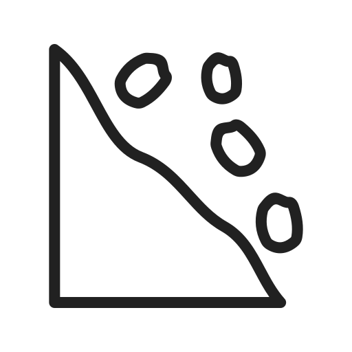 montagna Generic outline icona