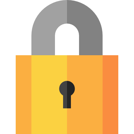 prywatność Basic Straight Flat ikona