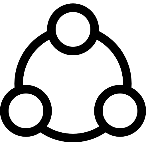 partager Basic Straight Lineal Icône