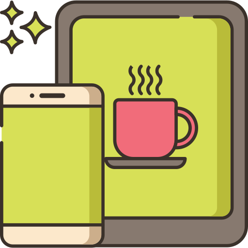 koffie Flaticons Lineal Color icoon