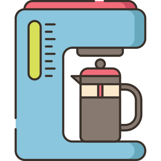 koffiezetapparaat Flaticons Lineal Color icoon