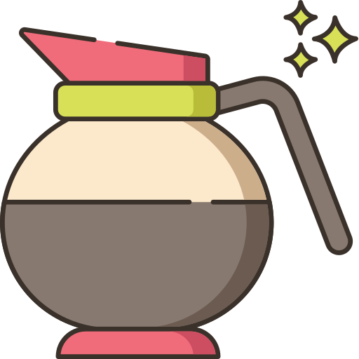 Coffee pot Flaticons Lineal Color icon