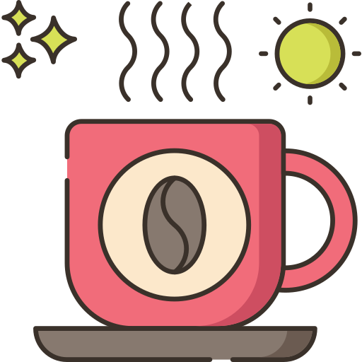 cafe mañanero Flaticons Lineal Color icono