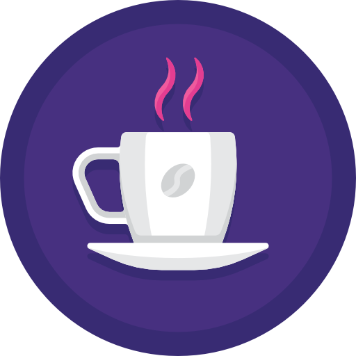커피 Flaticons Flat Circular icon