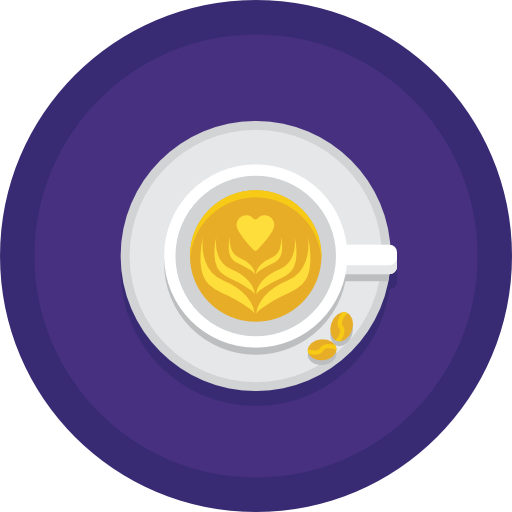 커피 Flaticons Flat Circular icon