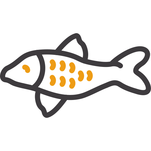 잉어 물고기 Generic color outline icon