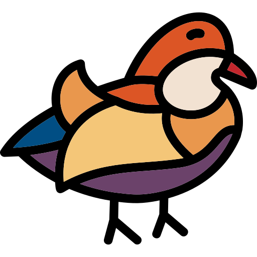 Mandarin duck Generic color lineal-color icon