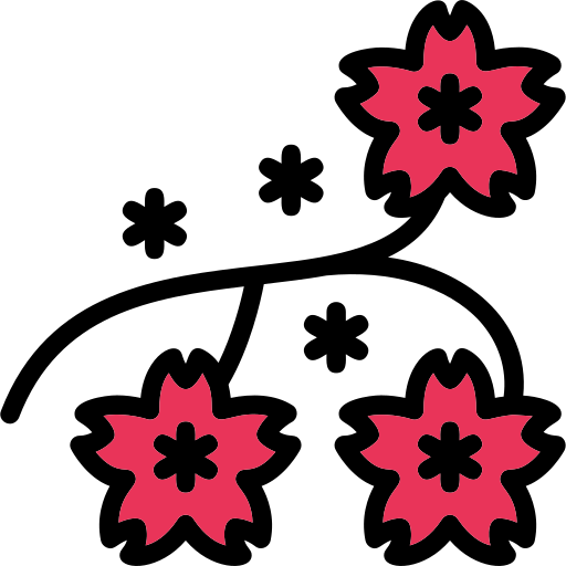 flor de cerezo Generic color lineal-color icono