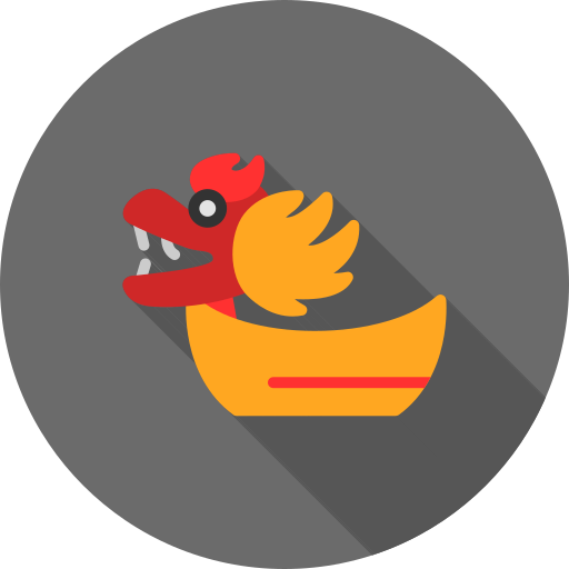 Dragon boat Generic color fill icon