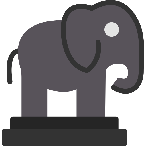 słoń Generic color fill ikona