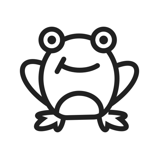 蛙 Generic outline icon