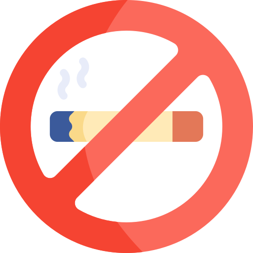 Курение запрещено Kawaii Flat иконка