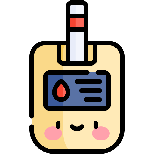 Glucose meter Kawaii Lineal color icon