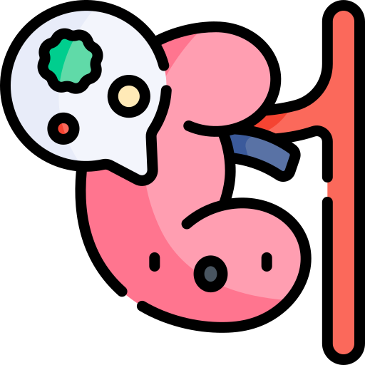 細菌 Kawaii Lineal color icon
