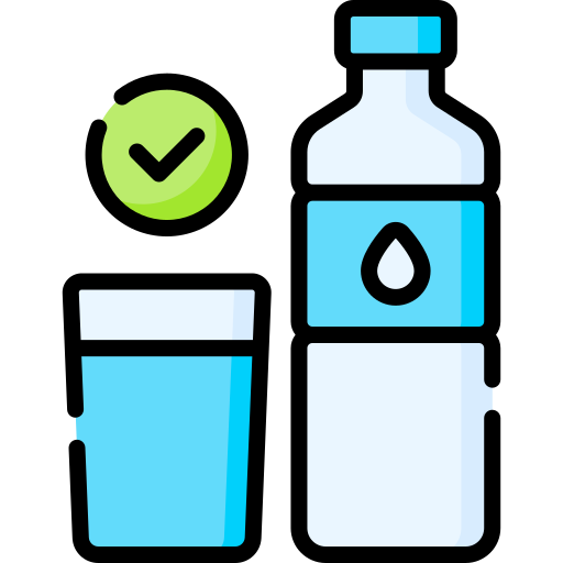 beber agua Special Lineal color icono