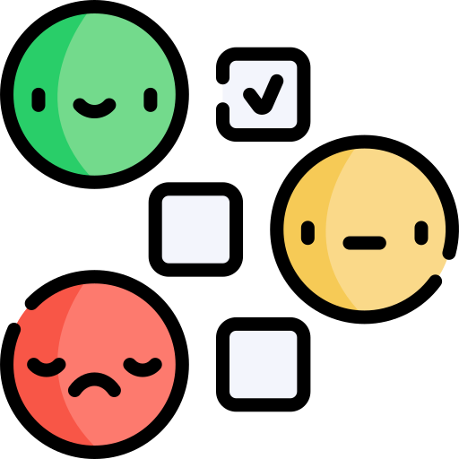 emoji opinii Kawaii Lineal color ikona