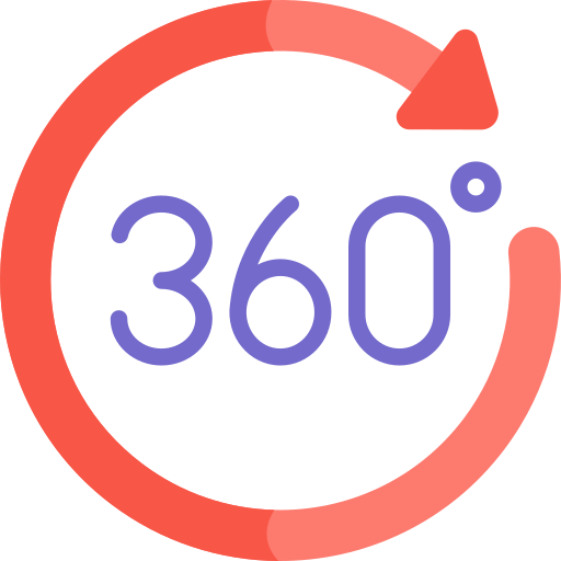 360 feedback Kawaii Flat icona