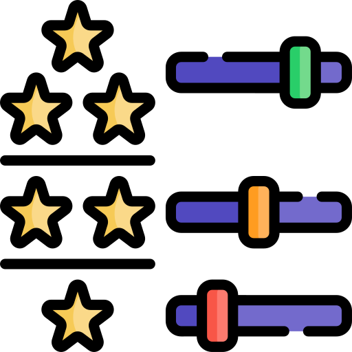 deslizadores Kawaii Lineal color icono