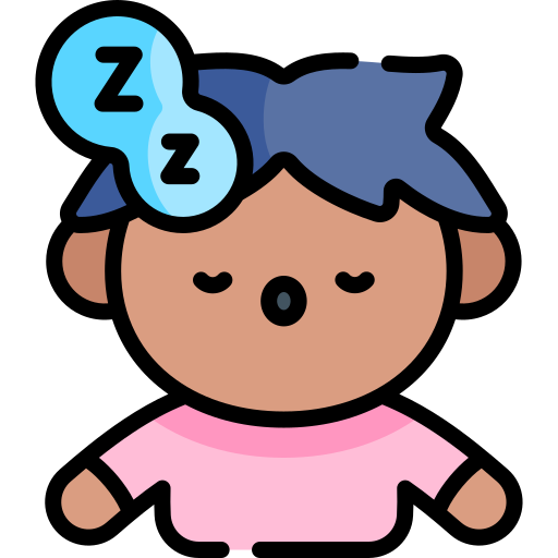 Sleepy Kawaii Lineal color icon