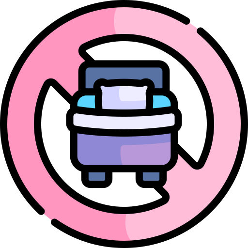 No sleep Kawaii Lineal color icon