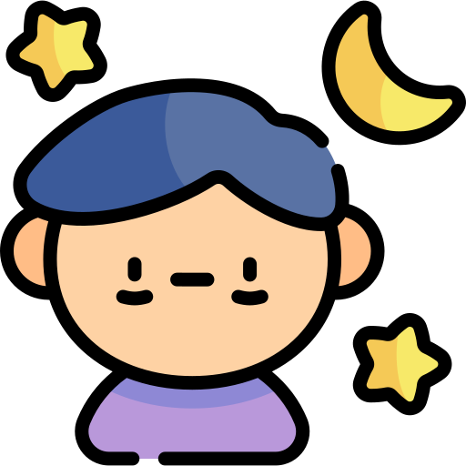 Sleepless Kawaii Lineal color icon