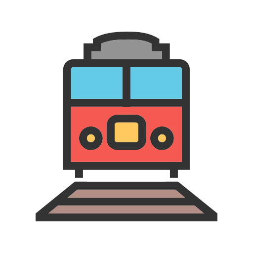 Track Generic color lineal-color icon