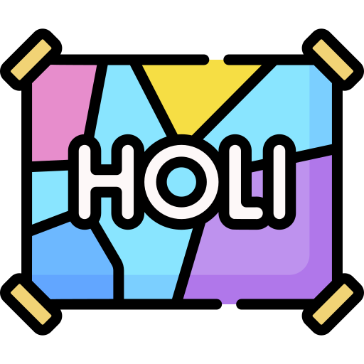 holi Special Lineal color icono