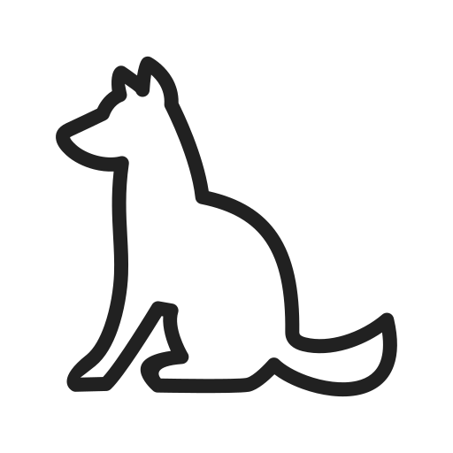 hond Generic outline icoon