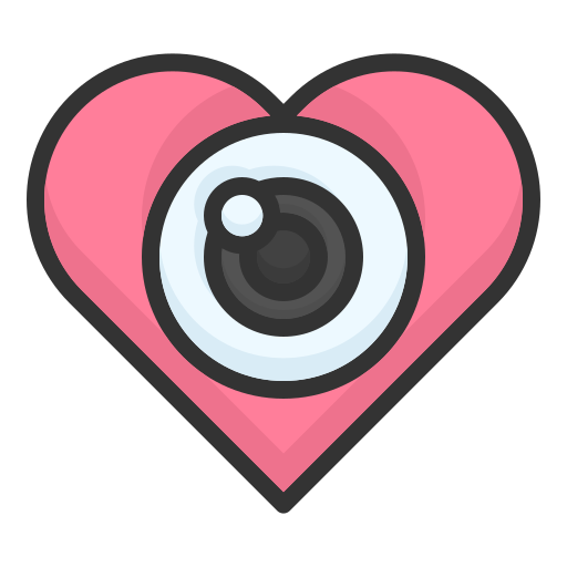 ojo de amor Generic color lineal-color icono