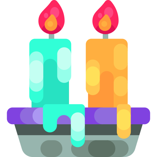 Candle Special Shine Flat icon