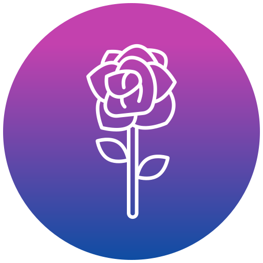 Red rose Generic gradient fill icon