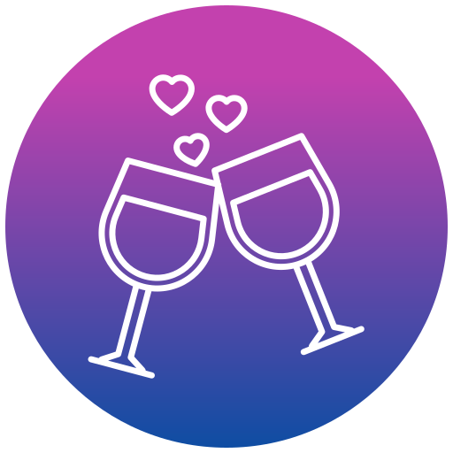 Wine glasses Generic gradient fill icon