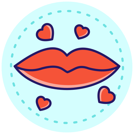 Red lips Generic color lineal-color icon