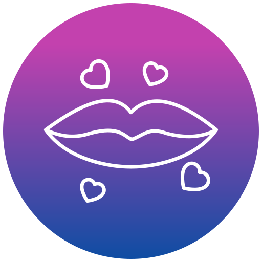 Red lips Generic gradient fill icon