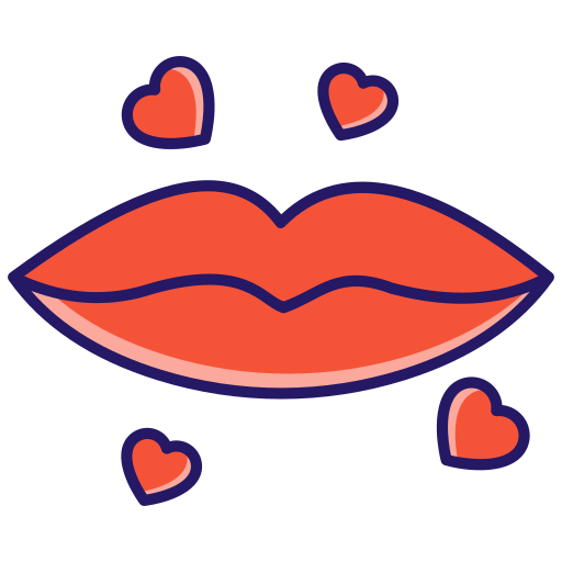 labios rojos Generic color lineal-color icono