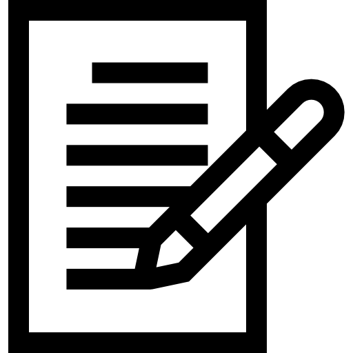 nota Basic Straight Lineal icono