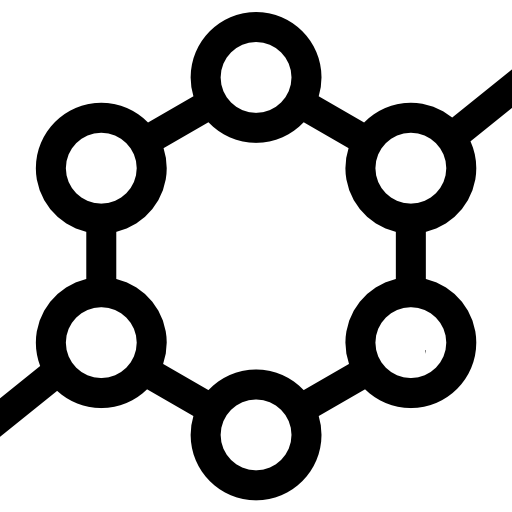 moleculair Basic Straight Lineal icoon