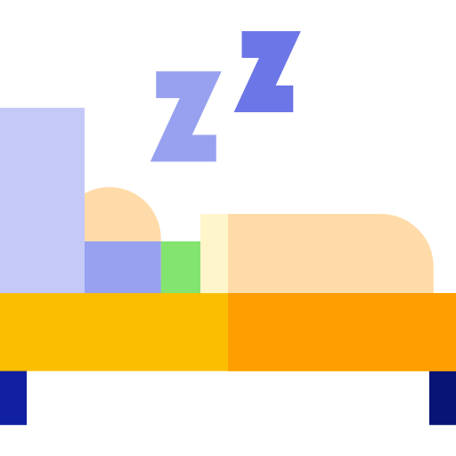 sommeil Basic Straight Flat Icône