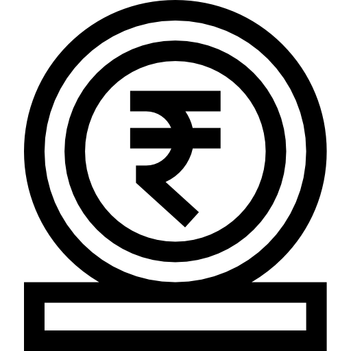 rupia Basic Straight Lineal icona