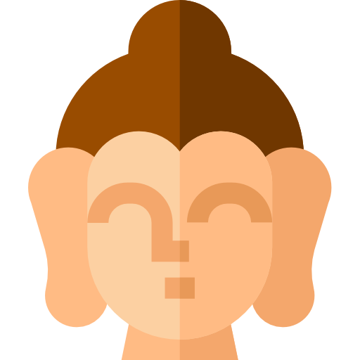 buddha Basic Straight Flat icon