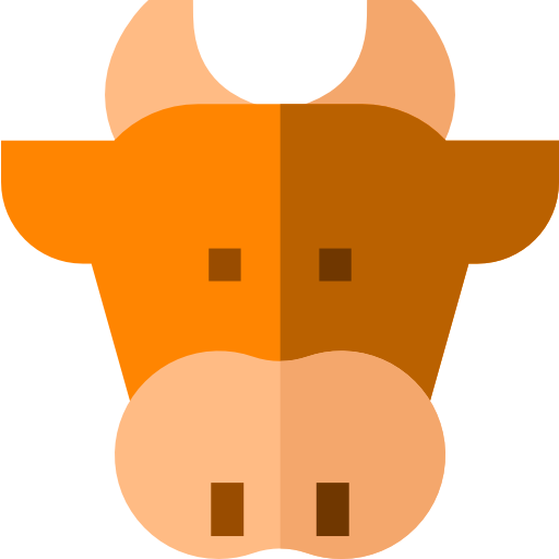 Корова Basic Straight Flat иконка
