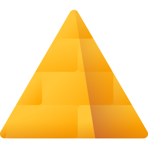 Pyramid 3D Color icon