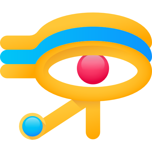 Глаз ра 3D Color иконка