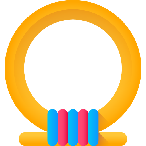 anillo de shen 3D Color icono