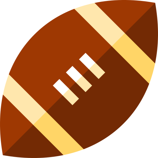 football americano Basic Straight Flat icona