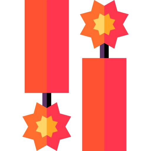 Firecrackers Basic Straight Flat icon