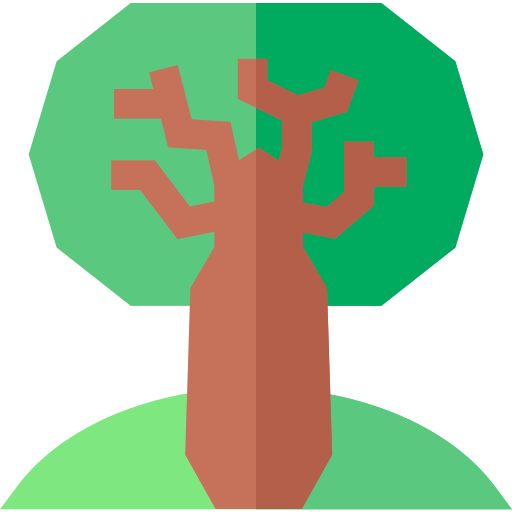 Árvore Basic Straight Flat Ícone