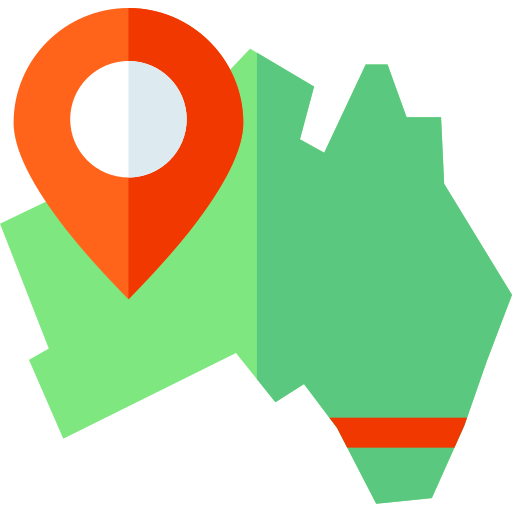 mapa Basic Straight Flat Ícone