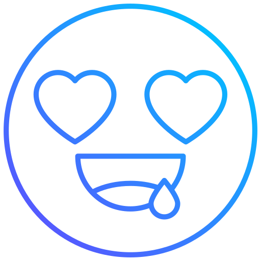 emoji coeur Generic gradient outline Icône