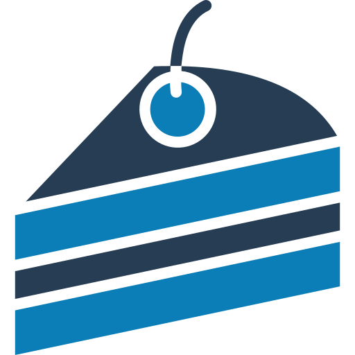 pastel de bayas Generic color fill icono